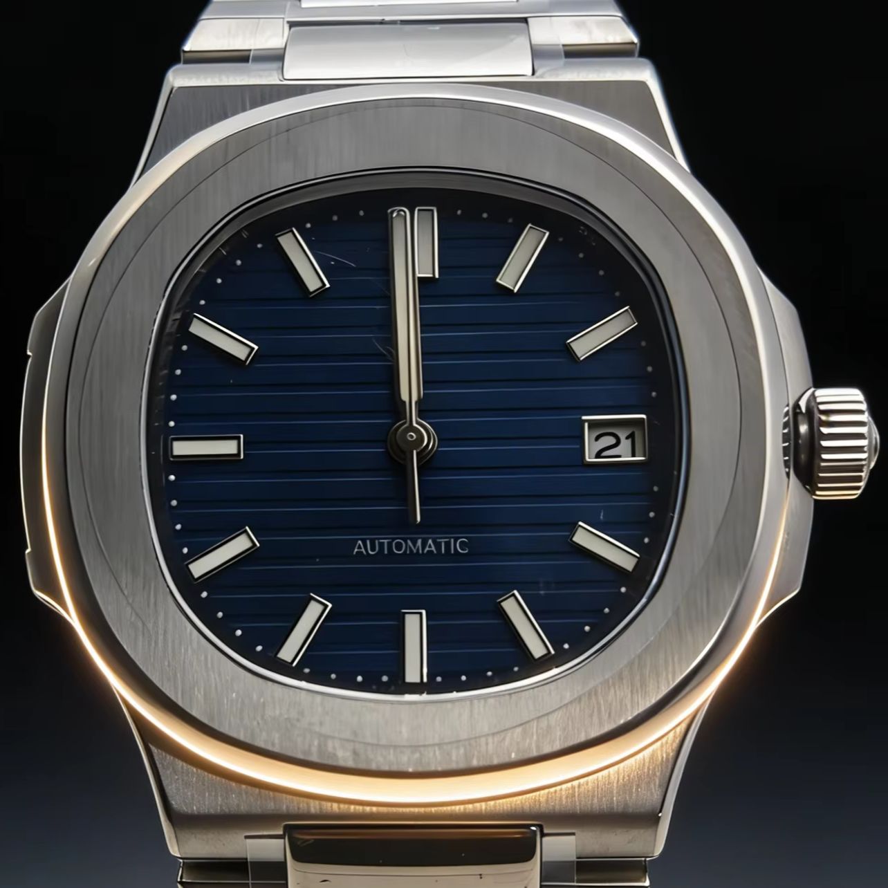 Patek Philippe Watch Nautilus - Montre mécanique automatique NH35 pour hommes,