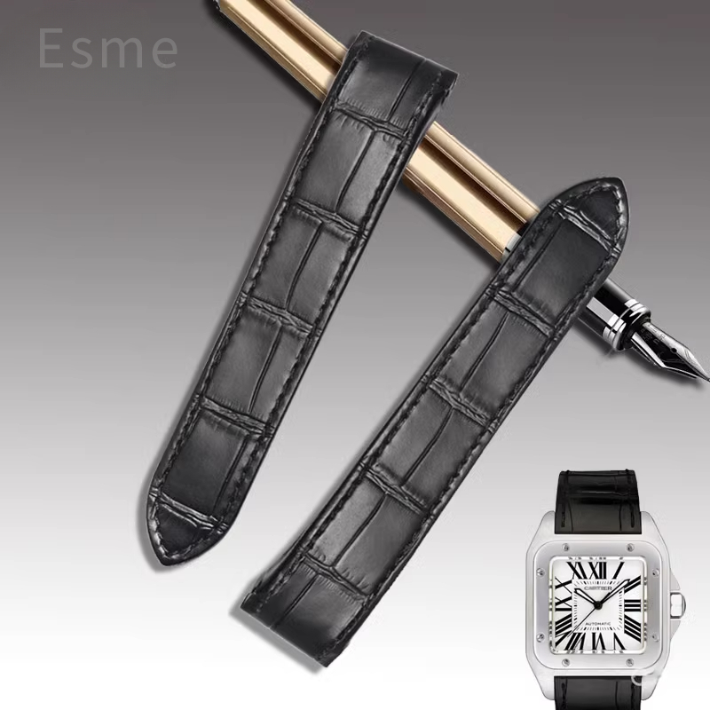 Cartier Watch Santos - Bracelet de montre en cuir de