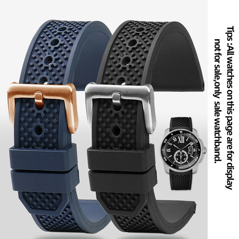 Cartier Watch Tank - Bracelet de montre en caoutchouc fluoré