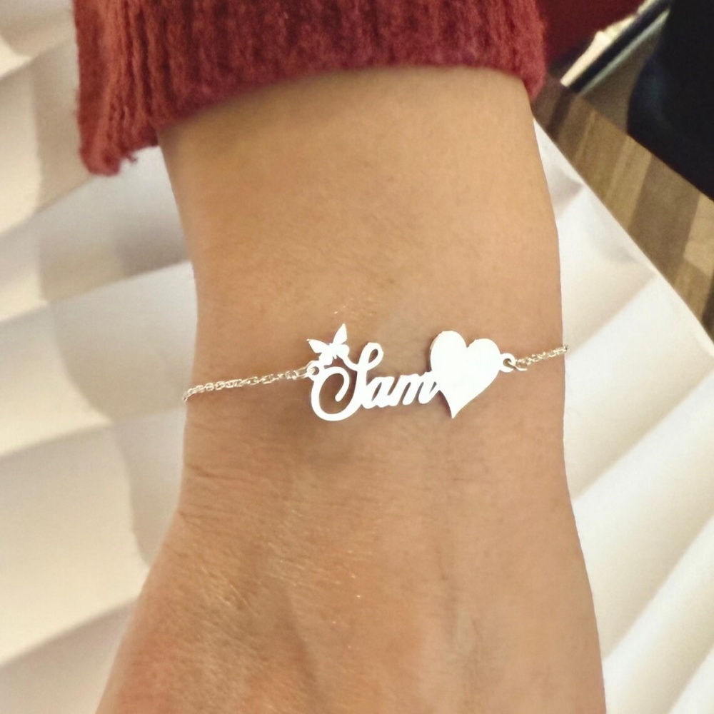 Butterfly Clasp Deployant - Bracelets personnalisés avec nom de papillon