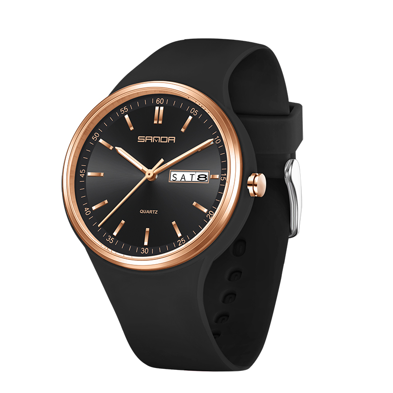 Silicone Band Women - Calendrier de mode montre à Quartz