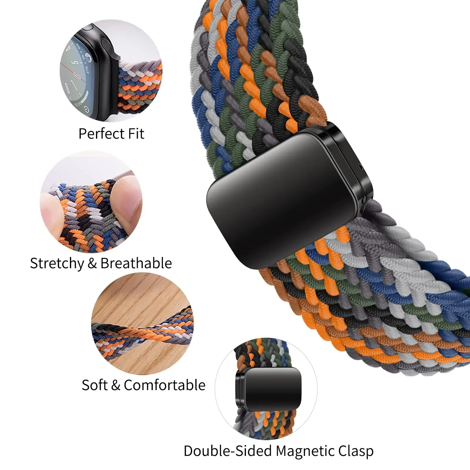 Bracelet magnétique en nylon t - Milanese Loop Magnetic avis et prix