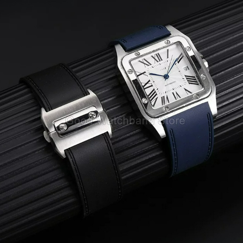 Bracelet de montre en caoutcho - Cartier Watch Santos avis et prix