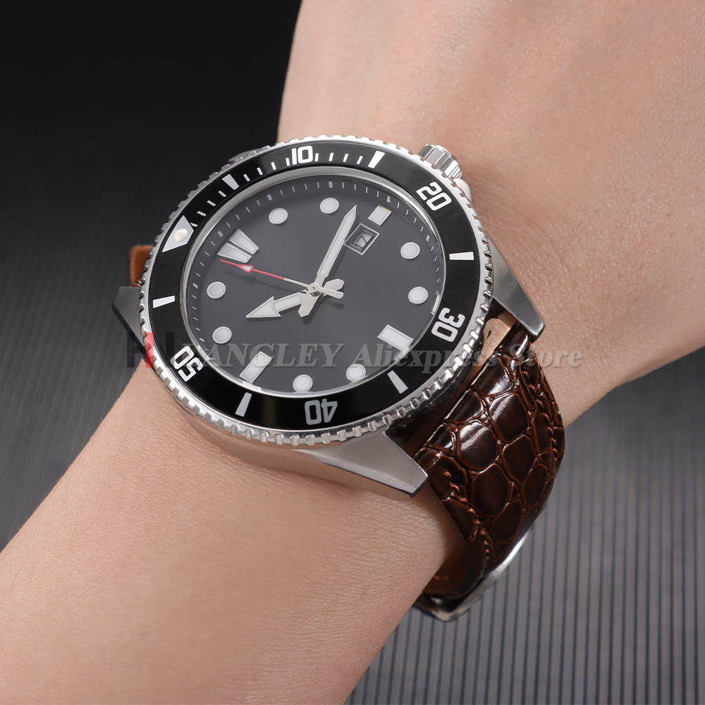 Bracelet de montre en cuir à m - Butterfly Clasp Deployant avis et prix